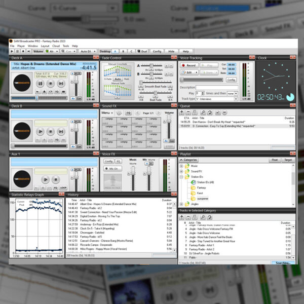 Sam Broadcaster Pro software radio playout