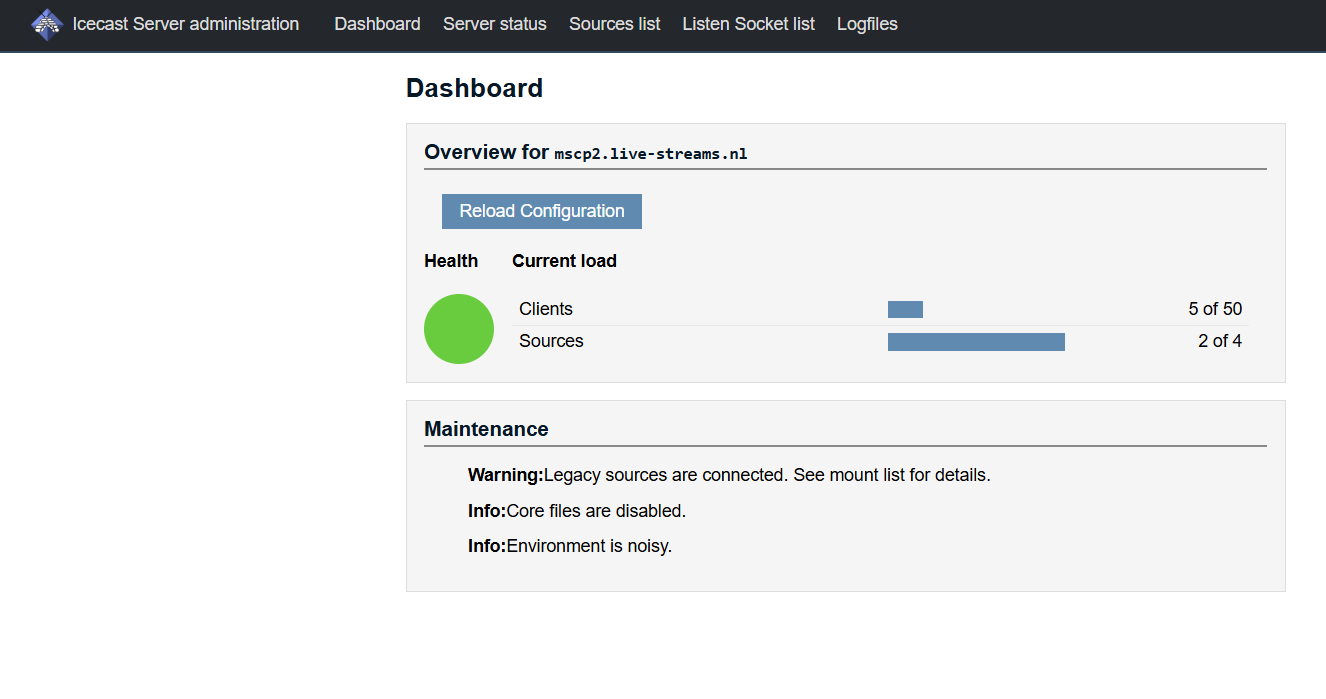 Icecast version 2.5 rc1