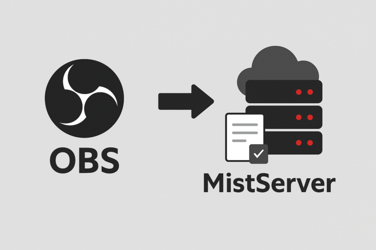 obs instellingen encoder naar video server