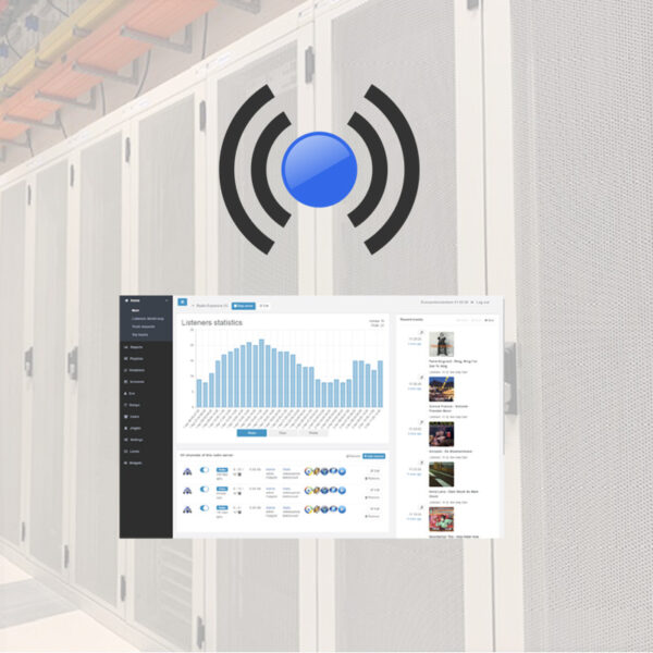 Stream center server audio streaming