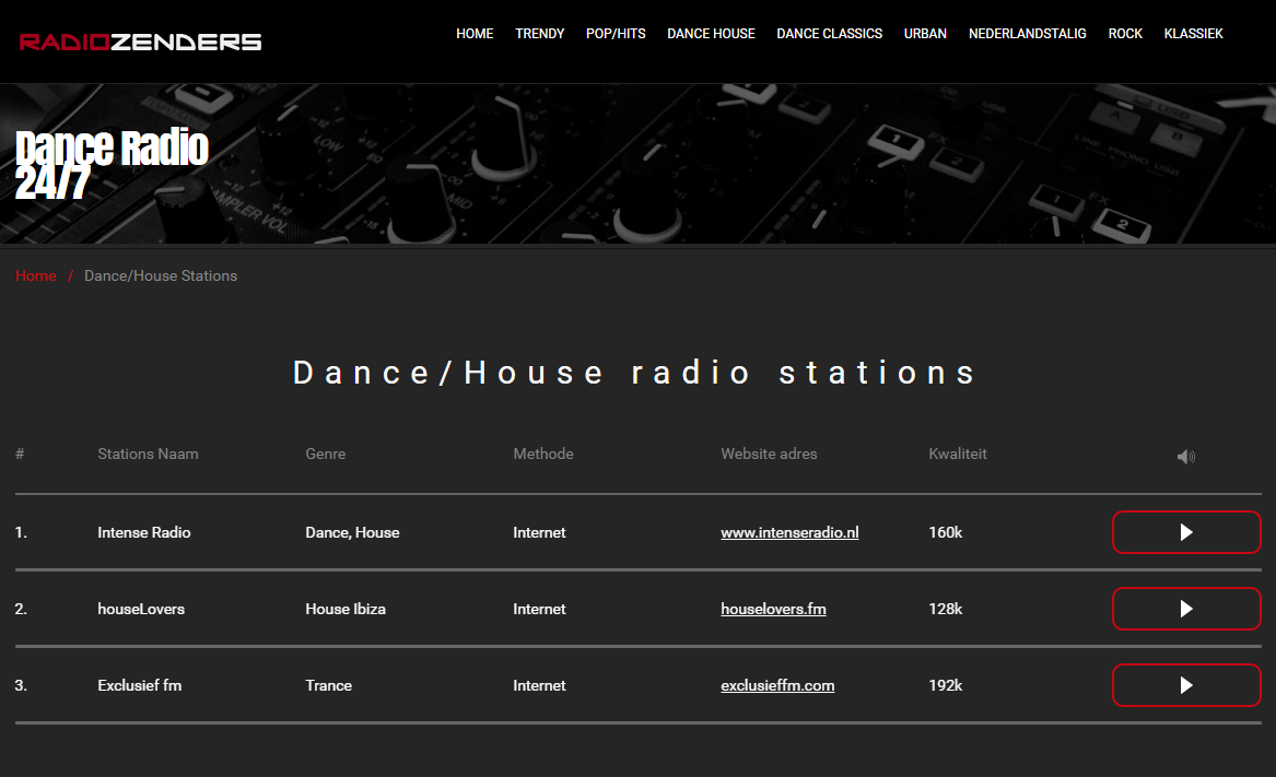 Radio Portal Livestreams.nl SHOUTcast Icecast HTTPS