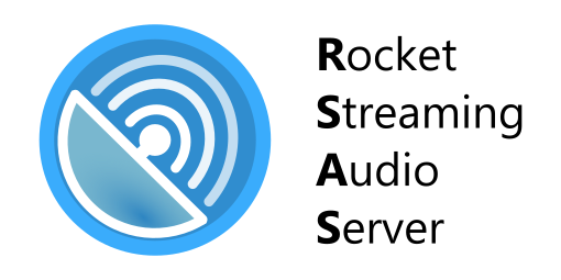 Rocket Streaming Audio Server RSAS logo