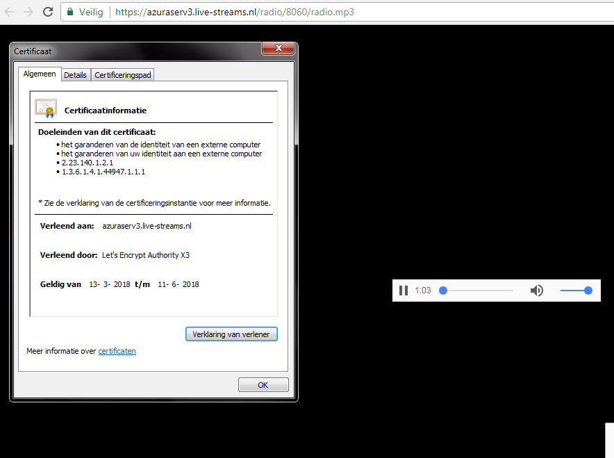 SHOUTcast v2 HTTPS SSL streaming